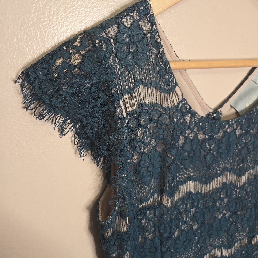 Anthropologie Maeve Sheath Tiered Elsa Peplum Dress - Picture 3 of 8